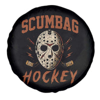 Scumbag Hockey Goalie Mask Distressed Sports Graphic Spare Tire Cover