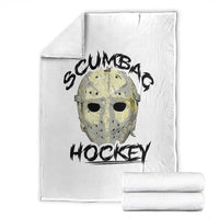 Scumbag Hockey Goalie Mask Vintage Graphic Throw Blanket