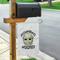 Scumbag Hockey Goalie Mask Vintage Graphic Garden Flag