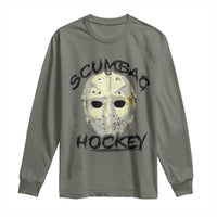 Scumbag Hockey Goalie Mask Vintage Graphic Long Sleeve Shirt