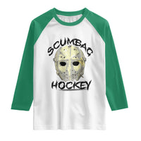 Scumbag Hockey Goalie Mask Vintage Graphic Raglan Shirt