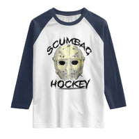 Scumbag Hockey Goalie Mask Vintage Graphic Raglan Shirt