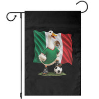 Merlin the Duck Mexico Flag Soccer Player Garden Flag Mexican Pride Football Fans