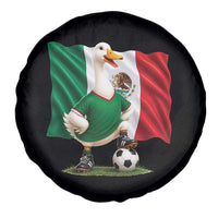 Merlin the Duck Mexico Flag Soccer Player Spare Tire Cover Mexican Pride Football Fans