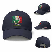 Merlin the Duck Mexico Flag Soccer Player Baseball Cap Mexican Pride Football Fans