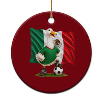 Merlin the Duck Mexico Flag Soccer Player Ceramic Ornament Mexican Pride Football Fans