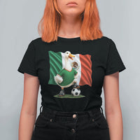 Merlin the Duck Mexico Flag Soccer Player T Shirt For Women Mexican Pride Football Fans