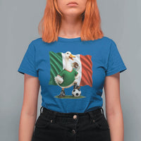 Merlin the Duck Mexico Flag Soccer Player T Shirt For Women Mexican Pride Football Fans