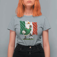 Merlin the Duck Mexico Flag Soccer Player T Shirt For Women Mexican Pride Football Fans