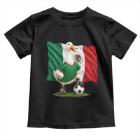 Merlin the Duck Mexico Flag Soccer Player Toddler T Shirt Mexican Pride Football Fans