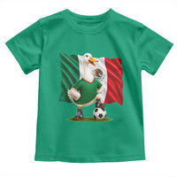 Merlin the Duck Mexico Flag Soccer Player Toddler T Shirt Mexican Pride Football Fans