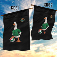 Merlin the Duck Soccer Player Mexico Fans Garden Flag Mexican Sports Futbol Lovers Viral Animal in Green Jersey Graphic