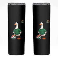 Merlin the Duck Soccer Player Mexico Fans Skinny Tumbler Mexican Sports Futbol Lovers Viral Animal in Green Jersey Graphic