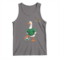 Merlin the Duck Soccer Player Mexico Fans Tank Top Mexican Sports Futbol Lovers Viral Animal in Green Jersey Graphic