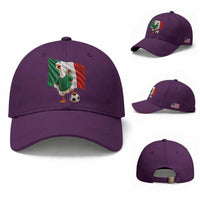 Funny Screaming Merlin the Duck Baseball Cap Mexico Soccer Flag Football Fans