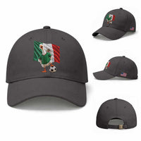 Funny Screaming Merlin the Duck Baseball Cap Mexico Soccer Flag Football Fans