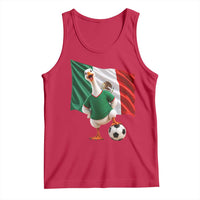 Funny Screaming Merlin the Duck Tank Top Mexico Soccer Flag Football Fans