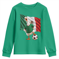 Funny Screaming Merlin the Duck Youth Sweatshirt Mexico Soccer Flag Football Fans