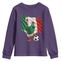 Funny Screaming Merlin the Duck Youth Sweatshirt Mexico Soccer Flag Football Fans