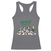 Merlin the Ducks Crosswalk Walk Parody Racerback Tank Top El Idolo Del Barrio Mexico Duck Soccer Football Fans