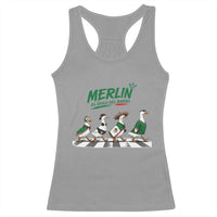 Merlin the Ducks Crosswalk Walk Parody Racerback Tank Top El Idolo Del Barrio Mexico Duck Soccer Football Fans