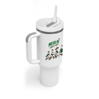 Merlin the Ducks Crosswalk Walk Parody Tumbler With Handle El Idolo Del Barrio Mexico Duck Soccer Football Fans