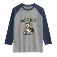 Vintage Mexico Soccer Wizard Duck Magical Fantasy Raglan Shirt Retro Mexican Pride Football Fans