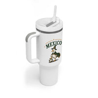 Vintage Mexico Soccer Wizard Duck Magical Fantasy Tumbler With Handle Retro Mexican Pride Football Fans