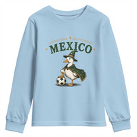 Vintage Mexico Soccer Wizard Duck Magical Fantasy Youth Sweatshirt Retro Mexican Pride Football Fans