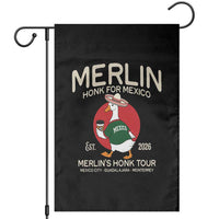 Merlin the Duck Honk Tour Mexico Retro Band Parody Garden Flag Mexican Pride Soccer Locer Football Fans