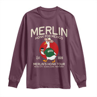 Merlin the Duck Honk Tour Mexico Retro Band Parody Long Sleeve Shirt Mexican Pride Soccer Locer Football Fans