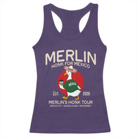 Merlin the Duck Honk Tour Mexico Retro Band Parody Racerback Tank Top Mexican Pride Soccer Locer Football Fans