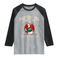 Merlin the Duck Honk Tour Mexico Retro Band Parody Raglan Shirt Mexican Pride Soccer Locer Football Fans