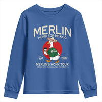 Merlin the Duck Honk Tour Mexico Retro Band Parody Youth Sweatshirt Mexican Pride Soccer Locer Football Fans