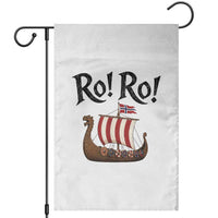 Funny Norwegian Viking Longship Ro Ro Garden Flag Retro Norge Norway Flag Football Fans
