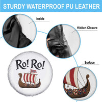 Funny Norwegian Viking Longship Ro Ro Spare Tire Cover Retro Norge Norway Flag Football Fans