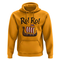 Funny Norwegian Viking Longship Ro Ro Hoodie Retro Norge Norway Flag Football Fans