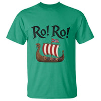 Funny Norwegian Viking Longship Ro Ro T Shirt Retro Norge Norway Flag Football Fans