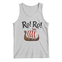 Funny Norwegian Viking Longship Ro Ro Tank Top Retro Norge Norway Flag Football Fans