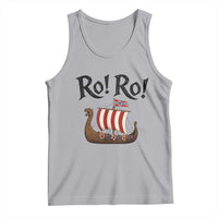 Funny Norwegian Viking Longship Ro Ro Tank Top Retro Norge Norway Flag Football Fans