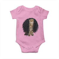 Funny Long Curly Hair Wig Cat Soccer Fans Baby Onesie Football Meme Sports Humor