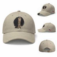 Funny Long Curly Hair Wig Cat Soccer Fans Baseball Cap Football Meme Sports Humor