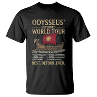 Odysseus Extended World Tour T Shirt Funny Greek Mythology Odyssey History Gift