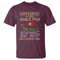 Odysseus Extended World Tour T Shirt Funny Greek Mythology Odyssey History Gift
