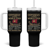 Odysseus Extended World Tour Tumbler With Handle Funny Greek Mythology Odyssey History Gift