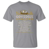 Odysseus World Tour Epic Journey T Shirt Funny Greek Mythology Odyssey History Gift