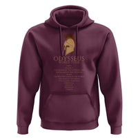 Odysseus Ancient Greek Odyssey World Tour Hoodie Mythology Corinthian Helmet History Lover Gift