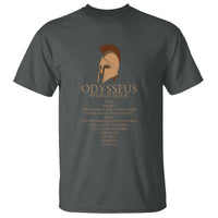 Odysseus Ancient Greek Odyssey World Tour T Shirt Mythology Corinthian Helmet History Lover Gift