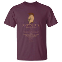 Odysseus Ancient Greek Odyssey World Tour T Shirt Mythology Corinthian Helmet History Lover Gift