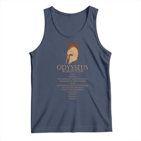 Odysseus Ancient Greek Odyssey World Tour Tank Top Mythology Corinthian Helmet History Lover Gift